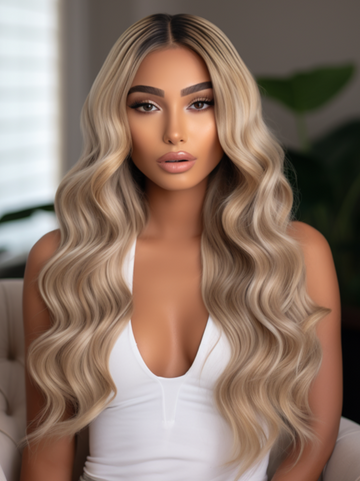 Bundle Raw Temple Indian Natural Wave 613 Blonde